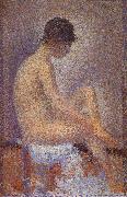 Georges Seurat Flank Stance oil on canvas
